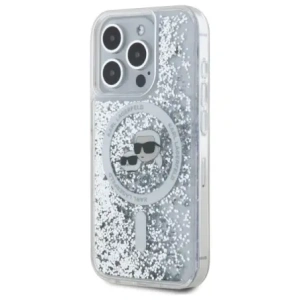 Kup Etui Karl Lagerfeld KLHMP15XLGKCSGH Apple iPhone 15 Pro Max hardcase Liquid Glitter Karl&Choupette Head MagSafe transparent - KLD21812 - {ean13} - Sklep Home Screen