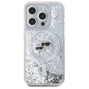 Kup Etui Karl Lagerfeld KLHMP15XLGKCSGH Apple iPhone 15 Pro Max hardcase Liquid Glitter Karl&Choupette Head MagSafe transparent - KLD21812 - {ean13} - Sklep Home Screen