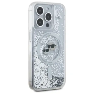Kup Etui Karl Lagerfeld KLHMP15XLGKCSGH Apple iPhone 15 Pro Max hardcase Liquid Glitter Karl&Choupette Head MagSafe transparent - KLD21812 - {ean13} - Sklep Home Screen