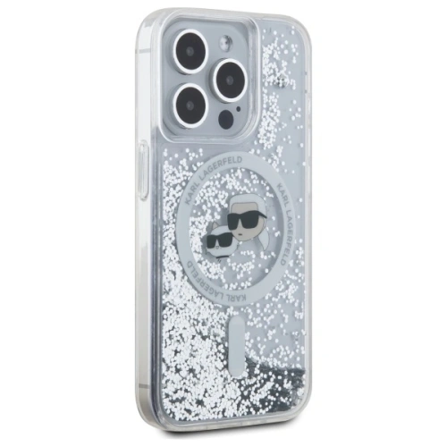 Kup Etui Karl Lagerfeld KLHMP15XLGKCSGH Apple iPhone 15 Pro Max hardcase Liquid Glitter Karl&Choupette Head MagSafe transparent - KLD21812 - {ean13} - Sklep Home Screen