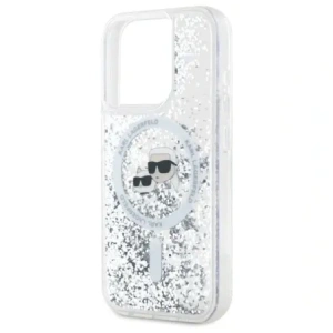 Kup Etui Karl Lagerfeld KLHMP15XLGKCSGH Apple iPhone 15 Pro Max hardcase Liquid Glitter Karl&Choupette Head MagSafe transparent - KLD21812 - {ean13} - Sklep Home Screen