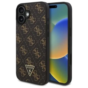 Buy Guess GUHCP16SPG4GPK Apple iPhone 16 hardcase New 4G Triangle black - GUE4171 - {ean13} - Home Screen Store Europe