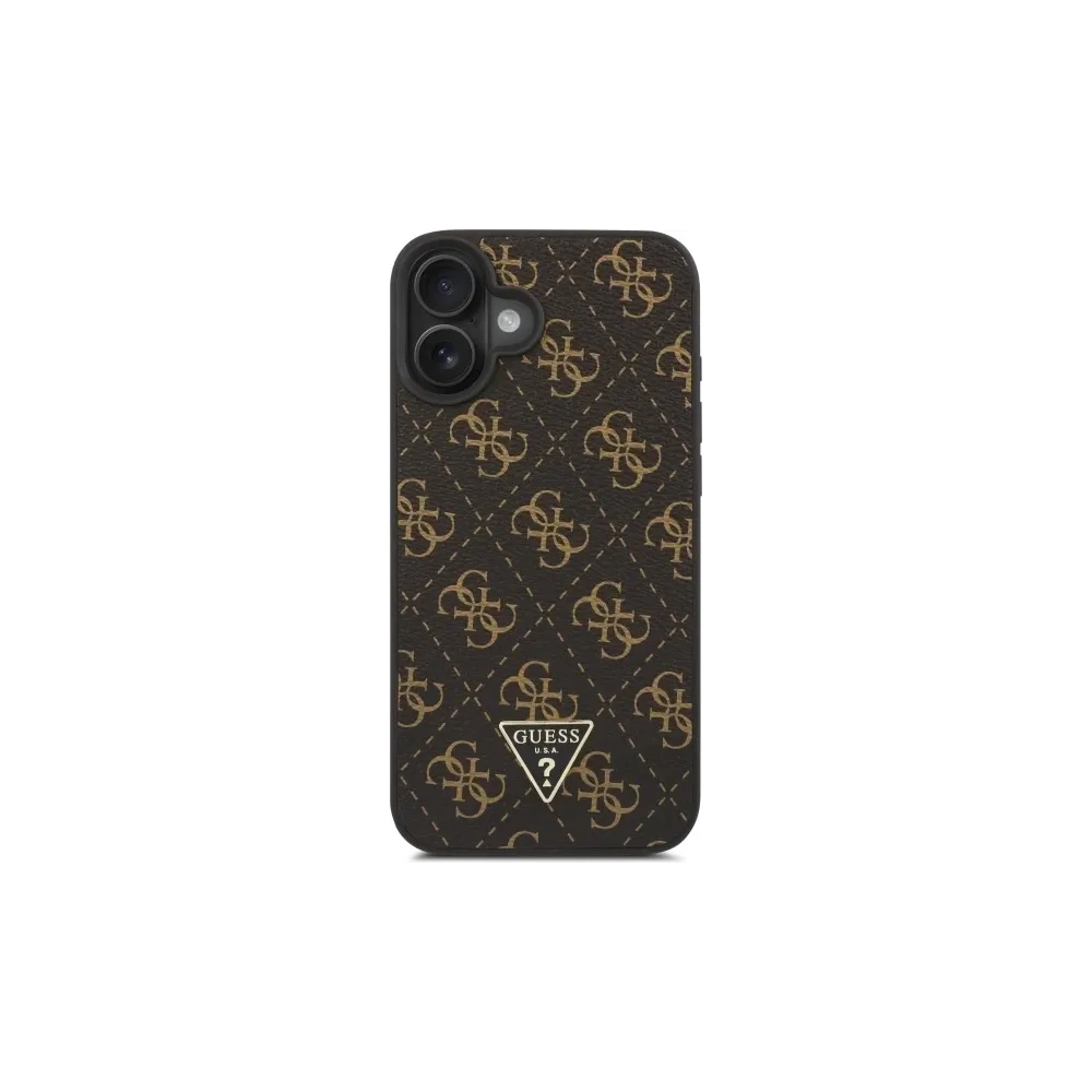 Etui Guess GUHCP16SPG4GPK Apple iPhone 16 hardcase New 4G Triangle czarny/black