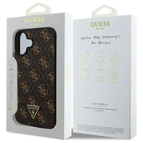 Kup Etui Guess GUHCP16SPG4GPK Apple iPhone 16 hardcase New 4G Triangle czarny/black - GUE4171 - {ean13} - Sklep Home Screen