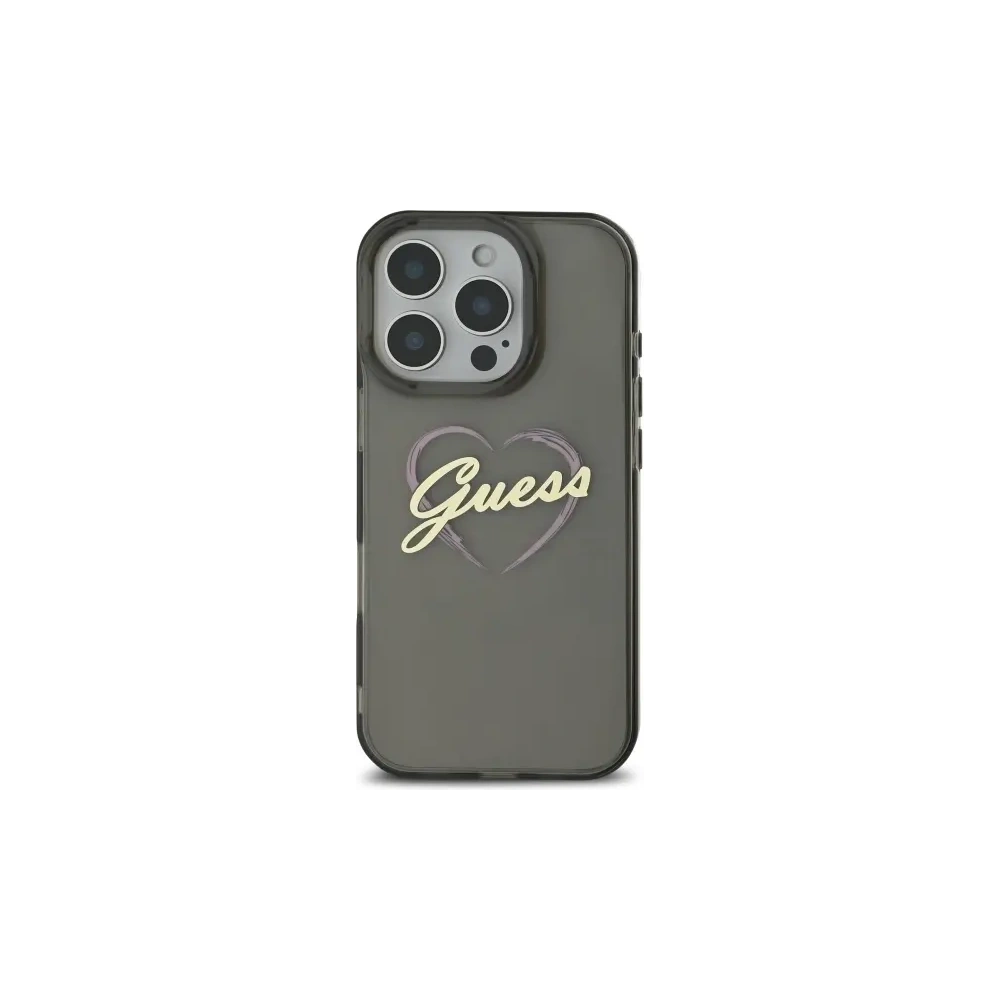 Etui Guess GUHCP16XHCHGSPK Apple iPhone 16 Pro Max hardcase IML Heart czarny/black