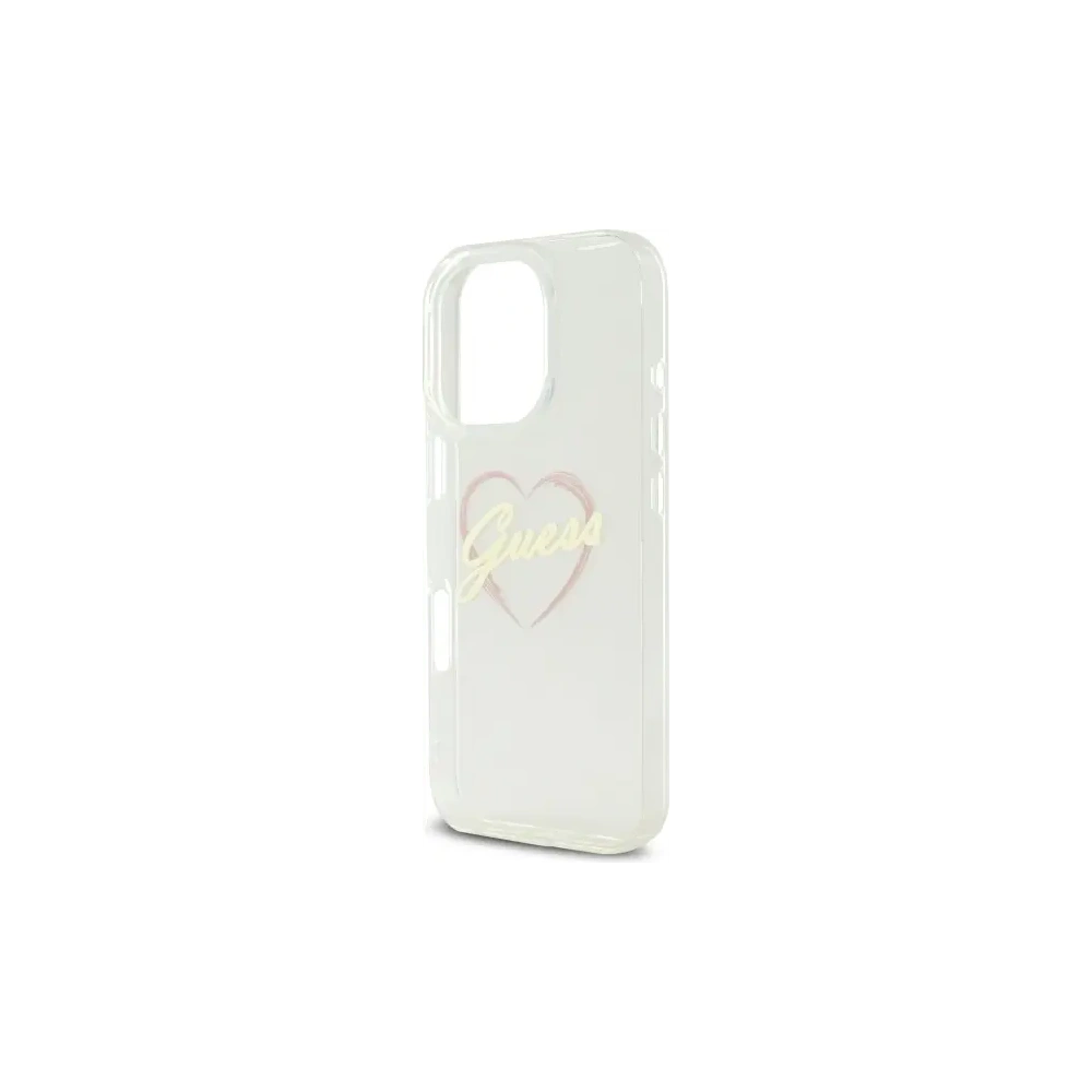Etui Guess GUHCP16XHCHGSPT Apple iPhone 16 Pro Max hardcase IML Heart przeźroczysty/transparent
