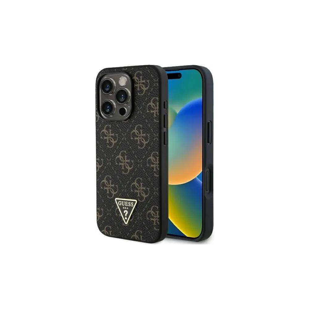 Etui Guess GUHCP16XPG4GPK Apple iPhone 16 Pro Max hardcase New 4G Triangle czarny/black
