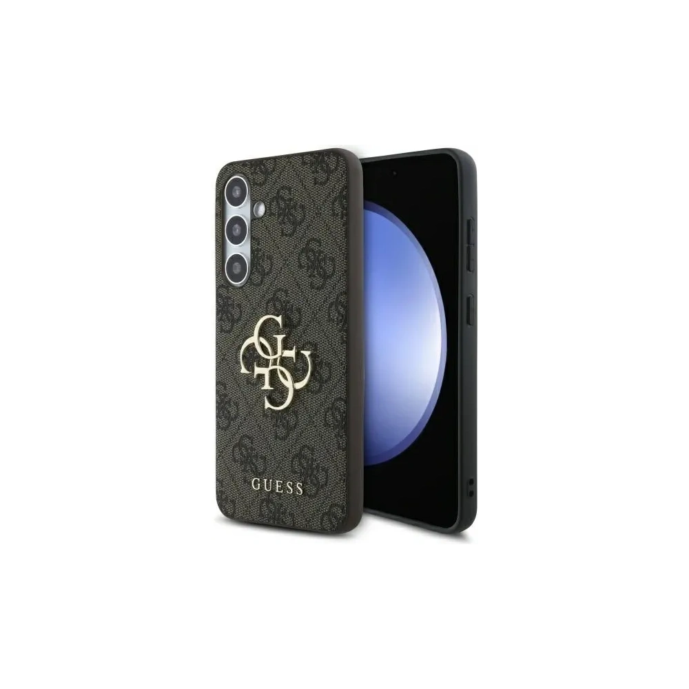 Etui Guess GUHCS24FE4GMGBR Samsung Galaxy S24 FE hardcase 4G Big Metal Logo brązowy/brown