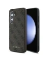 Guess GUHCS24FEG4GFBR Samsung Galaxy S24 FE hardcase 4G Metal Gold Logo brown