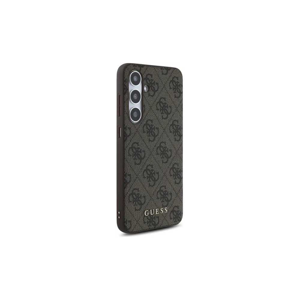 Etui Guess GUHCS24FEG4GFBR Samsung Galaxy S24 FE hardcase 4G Metal Gold Logo brązowy/brown