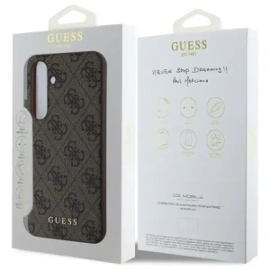 Kup Guess GUHCS24FEG4GFBR Samsung Galaxy S24 FE kemény tok 4G Fém Arany Logó barna - GUE4179 - {ean13} - Sklep Home Screen