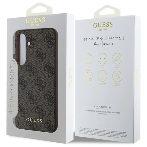 Kup Guess GUHCS24FEG4GFBR Samsung Galaxy S24 FE hardcase 4G Metal Gold Logo maro - GUE4179 - {ean13} - Sklep Home Screen