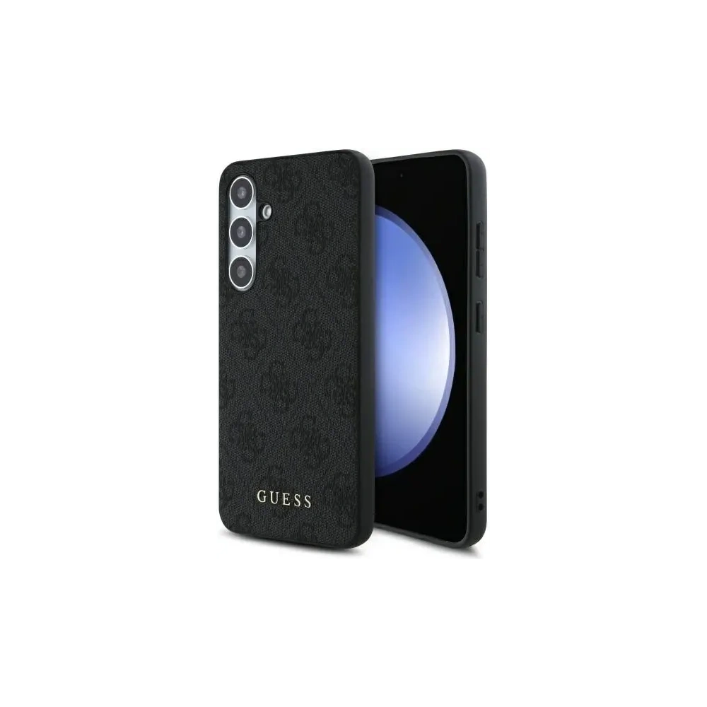 Etui Guess GUHCS24FEG4GFGR Samsung Galaxy S24 FE hardcase 4G Metal Gold Logo szary/grey