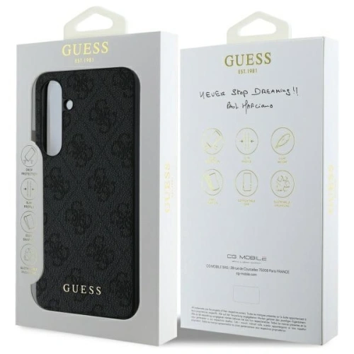 Kup Guess GUHCS24FEG4GFGR Samsung Galaxy S24 FE keménytok 4G Fém Arany Logó szürke - GUE4180 - {ean13} - Sklep Home Screen