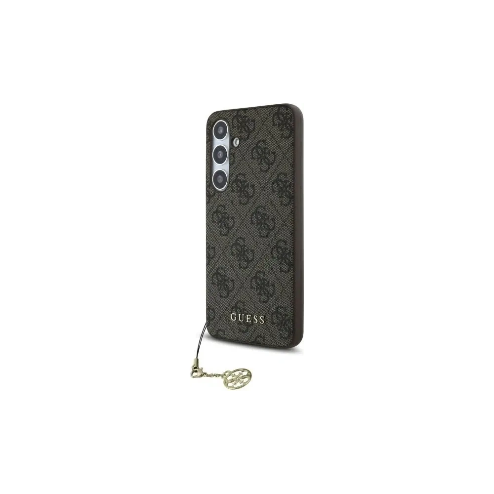 Etui Guess GUHCS24FEGF4GBR Samsung Galaxy S24 FE hardcase 4G Charms Collection brazowy/brown