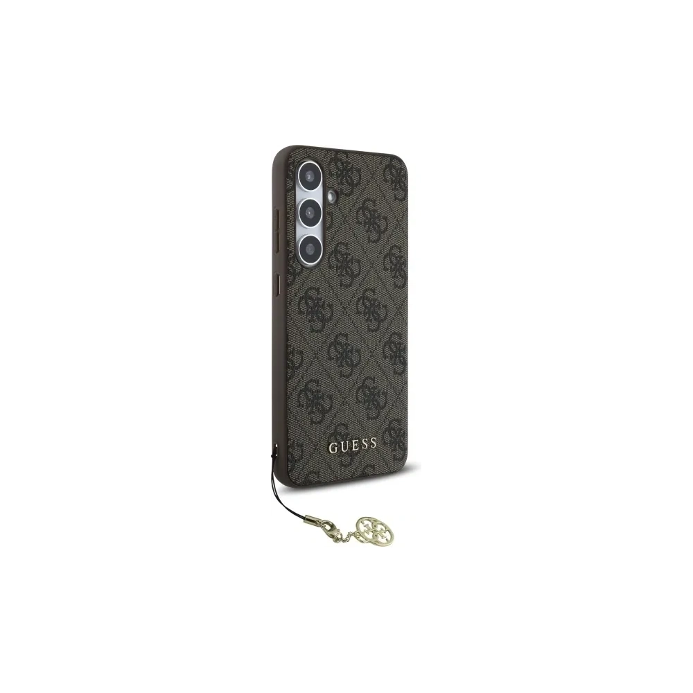 Etui Guess GUHCS24FEGF4GBR Samsung Galaxy S24 FE hardcase 4G Charms Collection brazowy/brown