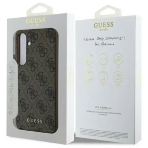 Kup Guess GUHCS24FEGF4GBR Samsung Galaxy S24 FE hardcase 4G Colecția Charms maro - GUE4181 - {ean13} - Sklep Home Screen
