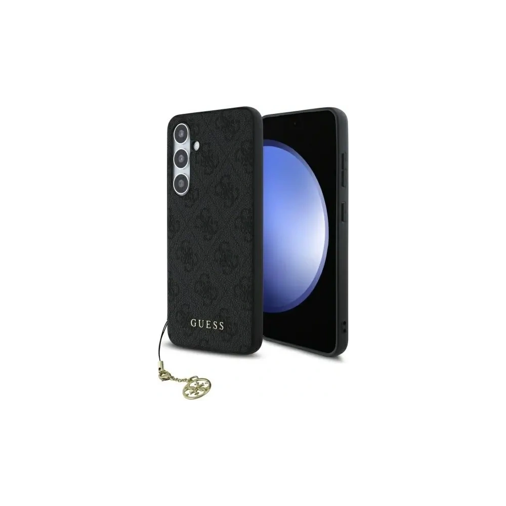 Etui Guess GUHCS24FEGF4GGR Samsung Galaxy S24 FE hardcase 4G Charms Collection szary/grey