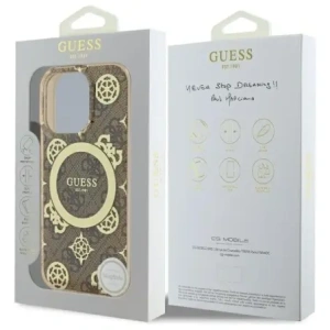 Kup Etui Guess GUHMP16LH4PYEEW Apple iPhone 16 Pro hardcase IML Peony On 4G Background MagSafe brązowy/brown - GUE4184 - {ean13} - Sklep Home Screen