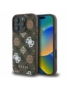 Guess GUHMP16LP4PWPW Apple iPhone 16 Pro Hardcase Pfingstrose Auf 4G Hintergrund MagSafe braun