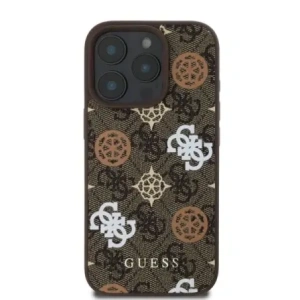 Buy Guess GUHMP16LP4PWPW Apple iPhone 16 Pro hardcase Peony On 4G Background MagSafe brown - GUE4185 - {ean13} - Home Screen Store Europe