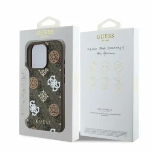 Kup Etui Guess GUHMP16LP4PWPW Apple iPhone 16 Pro hardcase Peony On 4G Background MagSafe brązowy/brown - GUE4185 - {ean13} - Sklep Home Screen
