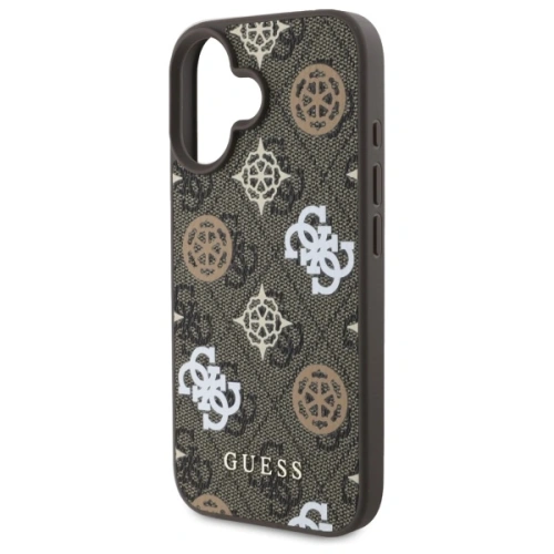 Buy Guess GUHMP16SP4PWPW Apple iPhone 16 hardcase Peony On 4G Background MagSafe brown - GUE4186 - {ean13} - Home Screen Store Europe