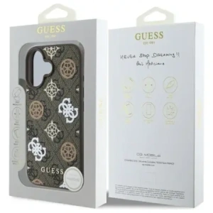 Kup Guess GUHMP16SP4PWPW Apple iPhone 16 kemény tok Peony 4G háttér MagSafe barna - GUE4186 - {ean13} - Sklep Home Screen