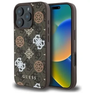 Kup Etui Guess GUHMP16XP4PWPW Apple iPhone 16 Pro Max hardcase Peony On 4G Background MagSafe brązowy/brown - GUE4187 - {ean13} - Sklep Home Screen