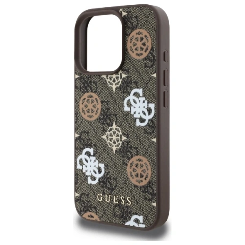 Buy Guess GUHMP16XP4PWPW Apple iPhone 16 Pro Max hardcase Peony On 4G Background MagSafe brown - GUE4187 - {ean13} - Home Screen Store Europe
