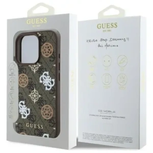 Kup Guess GUHMP16XP4PWPW Apple iPhone 16 Pro Max hardcase Peony pe fundal 4G MagSafe maro - GUE4187 - {ean13} - Sklep Home Screen