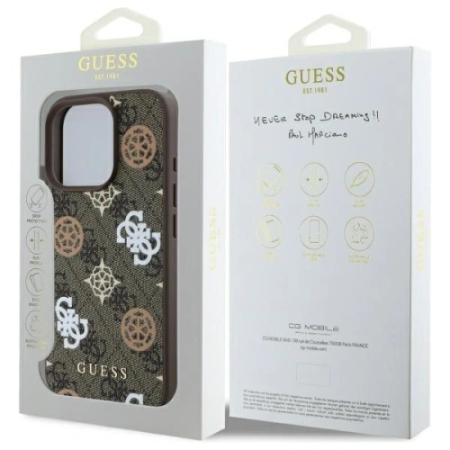 Kup Etui Guess GUHMP16XP4PWPW Apple iPhone 16 Pro Max hardcase Peony On 4G Background MagSafe brązowy/brown - GUE4187 - {ean13} - Sklep Home Screen