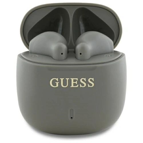 Kup Bezprzewodowe słuchawki douszne Guess Bluetooth GUTWSJ14ESGE TWS + stacja dokująca Printed Classic Logo taupe - GUE4188 - {ean13} - Sklep Home Screen