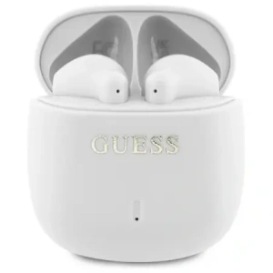Kup Bezdrátová sluchátka do uší Guess Bluetooth GUTWSJ14ESGH TWS + dokovací stanice Printed Classic Logo bílá/white - GUE4189 - {ean13} - Sklep Home Screen