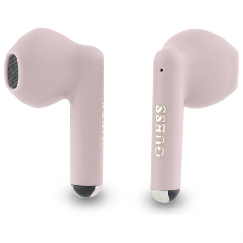 Kup Guess căști wireless Bluetooth in-ear GUTWSJ14ESGP TWS + stație de docking Logo clasic imprimat roz - GUE4191 - {ean13} - Sklep Home Screen
