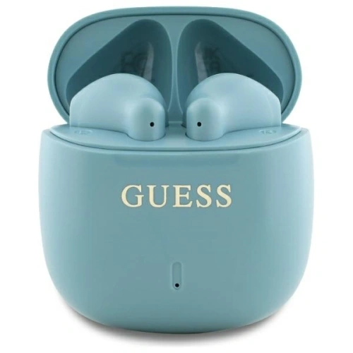 Kup Guess căști wireless Bluetooth in-ear GUTWSJ14ESGQ TWS + stație de docking Logo imprimat clasic turcoaz - GUE4192 - {ean13} - Sklep Home Screen