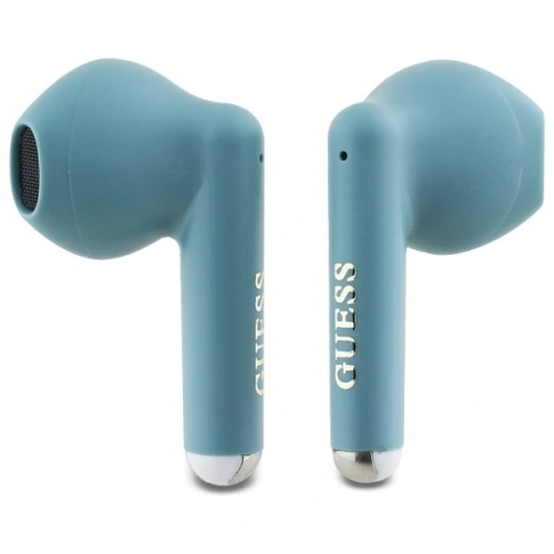 Kup Guess căști wireless Bluetooth in-ear GUTWSJ14ESGQ TWS + stație de docking Logo imprimat clasic turcoaz - GUE4192 - {ean13} - Sklep Home Screen