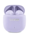Guess căști wireless Bluetooth in-ear GUTWSJ14ESGU TWS + stație de docking Logo clasic imprimat violet
