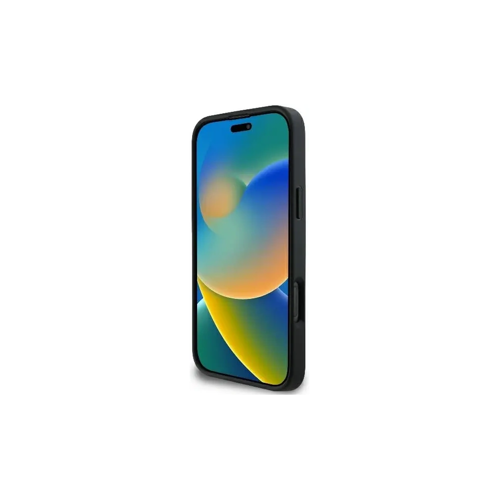 Etui Karl Lagerfeld KLHCP16L3DRKSDLK Apple iPhone 16 Pro hardcase 3D Rubber Bicolor Signature czarny/black