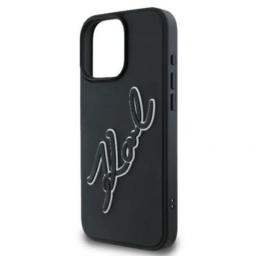 Kup Etui Karl Lagerfeld KLHCP16L3DRKSDLK Apple iPhone 16 Pro hardcase 3D Rubber Bicolor Signature czarny/black - KLD21813 - {ean13} - Sklep Home Screen
