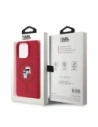 Buy Karl Lagerfeld KLHMP15LSCMKCRHR Apple iPhone 15 Pro hardcase Silicone Karl&Choupette Heads Ring MagSafe red - KLD21817 - {ean13} - Home Screen Store Europe