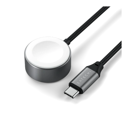 Kup Satechi USB-C Schnelllade-Kabel USB-C für Apple Watch / AirPods 5W 20cm (space gray) - STH163 - {ean13} - Sklep Home Screen