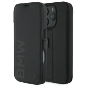 Kup Etui BMW BMBKP16L23RMRLK Apple iPhone 16 Pro kniha pouzdro Signature Leather Wordmark černý/black - BMW732 - {ean13} - Sklep Home Screen