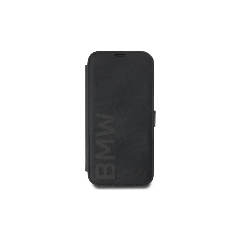 Etui BMW BMBKP16L23RMRLK Apple iPhone 16 Pro bookcase Signature Leather Wordmark czarny/black