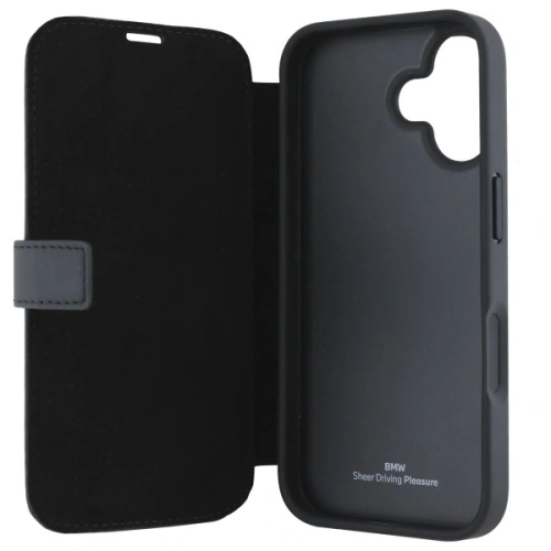Kup Etui BMW BMBKP16S23RMRLK Apple iPhone 16 kniha pouzdro Signature Leather Wordmark černý/black - BMW733 - {ean13} - Sklep Home Screen