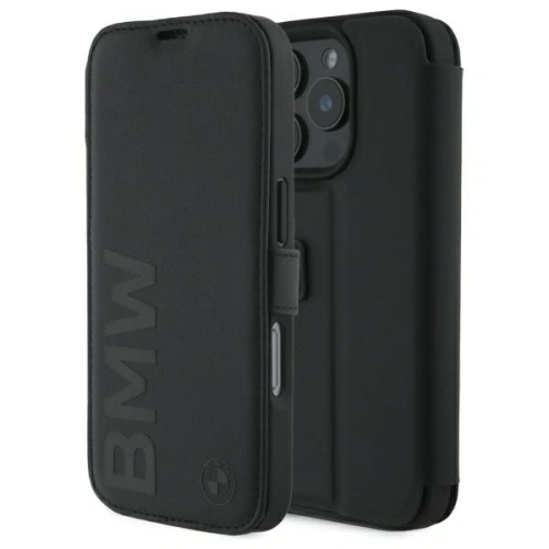 Kup Etui BMW BMBKP16X23RMRLK Apple iPhone 16 Pro Max knížkový obal Signature Leather Wordmark černý/black - BMW734 - {ean13} - Sklep Home Screen