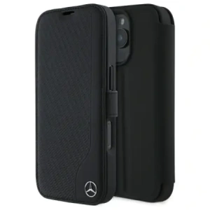 Kup Mercedes MEBKP16L23RBGVK Apple iPhone 16 Pro Buchhülle Leder Holzimitat schwarz - MRS298 - {ean13} - Sklep Home Screen