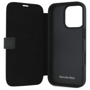 Kup Etui Mercedes MEBKP16L23RBGVK Apple iPhone 16 Pro knižní obal Koženka dřevo imitace černý/black - MRS298 - {ean13} - Sklep Home Screen