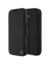 Etui Mercedes MEBKP16S23RBGVK Apple iPhone 16 kniha pouzdro Kožené Dřevo Imitace černá/black