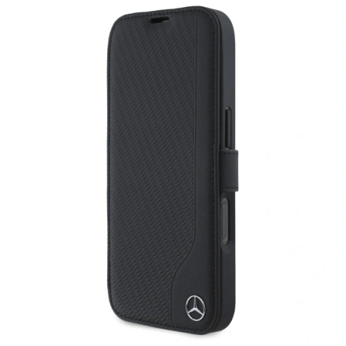 Kup Etui Mercedes MEBKP16S23RBGVK Apple iPhone 16 kniha pouzdro Kožené Dřevo Imitace černá/black - MRS299 - {ean13} - Sklep Home Screen